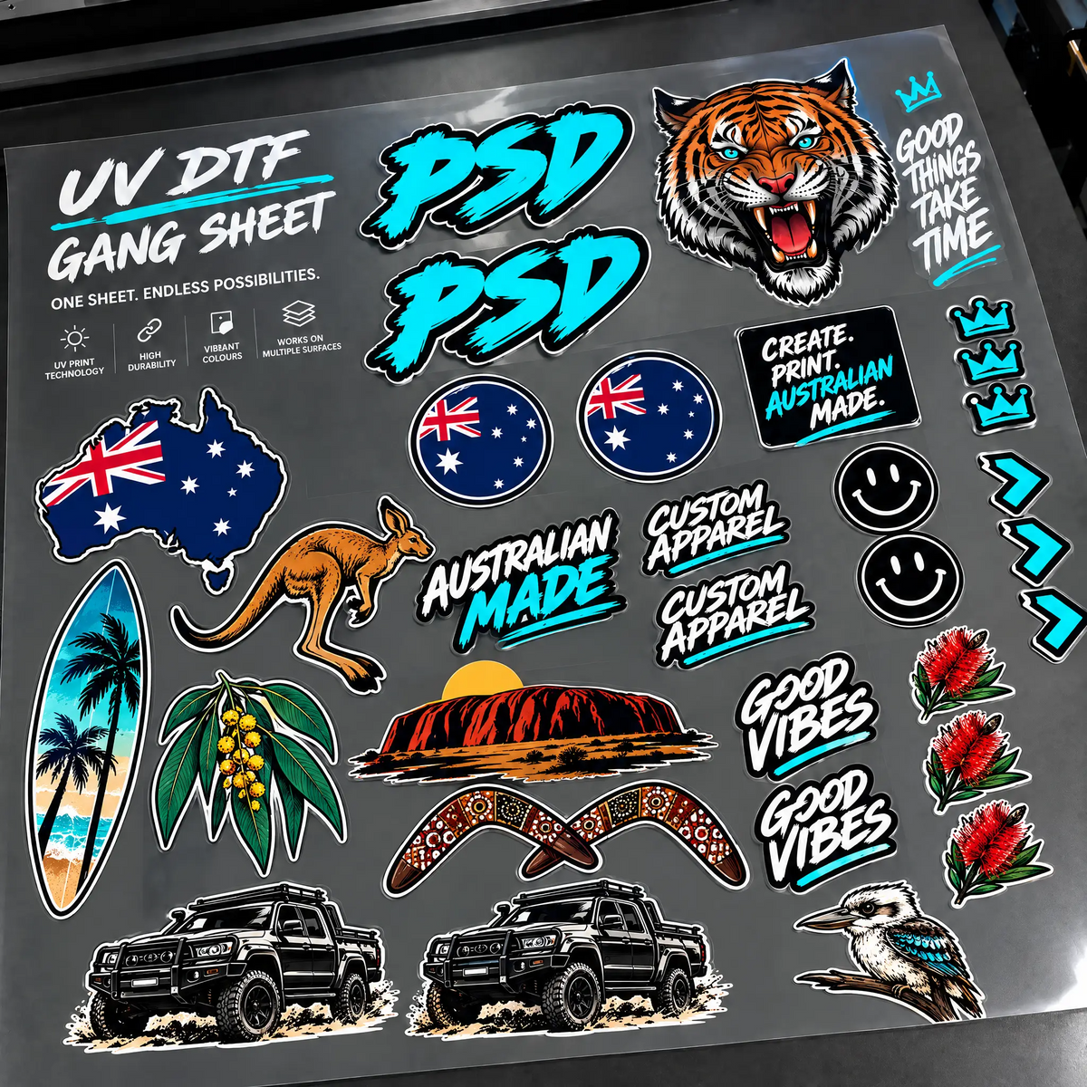UV DTF Gang Sheet Builder